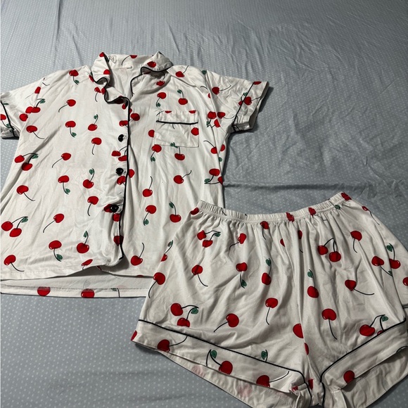 Other - Cherry Pattern Women's Pajama Set